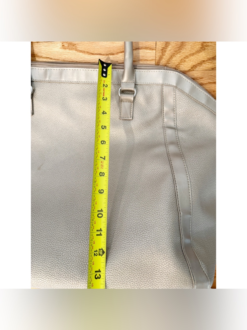 ✨ Large Taupe/Champagne Tote Bag — Carry-On / Weekend Bag - Picture 7 of 7